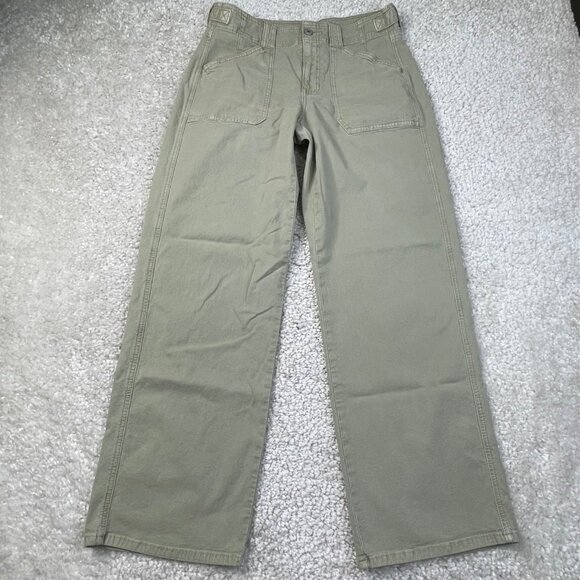American Eagle Outfitters Pants - American Eagle Stretch Stovepipe Utility Pants Green Womens 4